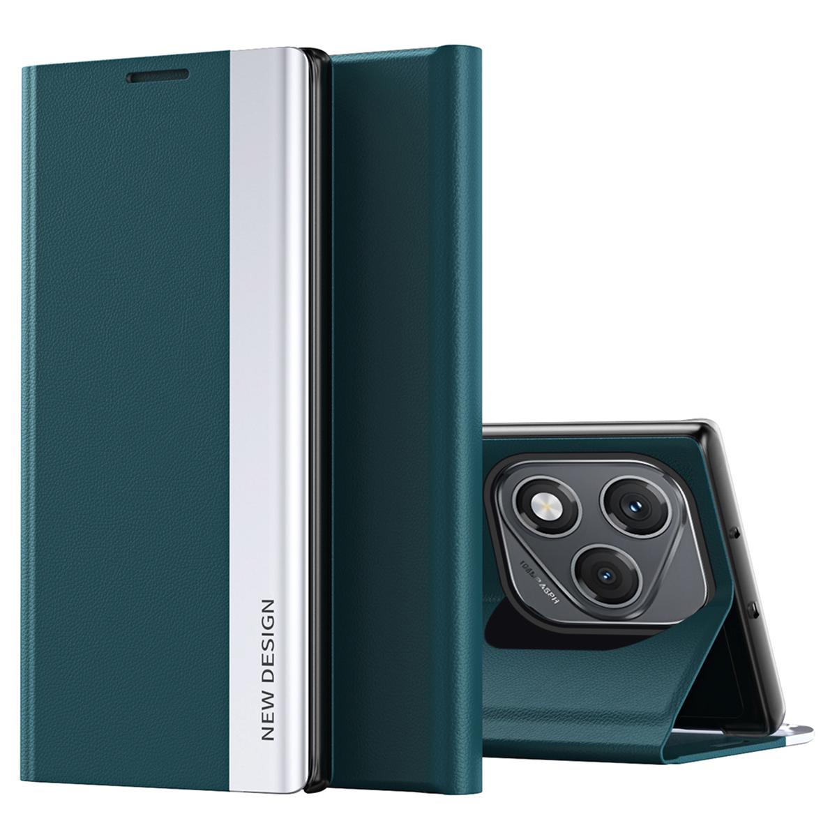 

Для Honor 400 Lite Чохол Протиударний Шкіряний Чохол для Телефону з Підставкою Green