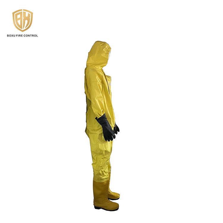 Traje de Protección Química de una Pieza con Capucha: Duradero, Ligero, Espesado para Protección contra Ácidos Fuertes, Álcalis y Gas Amoníaco