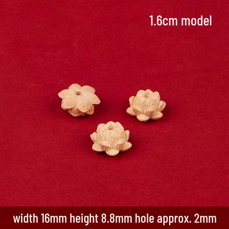 

Hand-Carved Boxwood Lotus Jewelry & Car Pendant Ornament