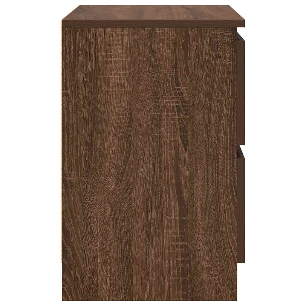 TV Stand in Brown Oak Look 40 x 35 x 54 cm Engineered Wood
