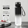 Drop-Proof Gradient Sports Water Bottle - Large Capacity, Portable, Flip-Top Lock, High Appearance Value, Essential Summer Plastic Cup