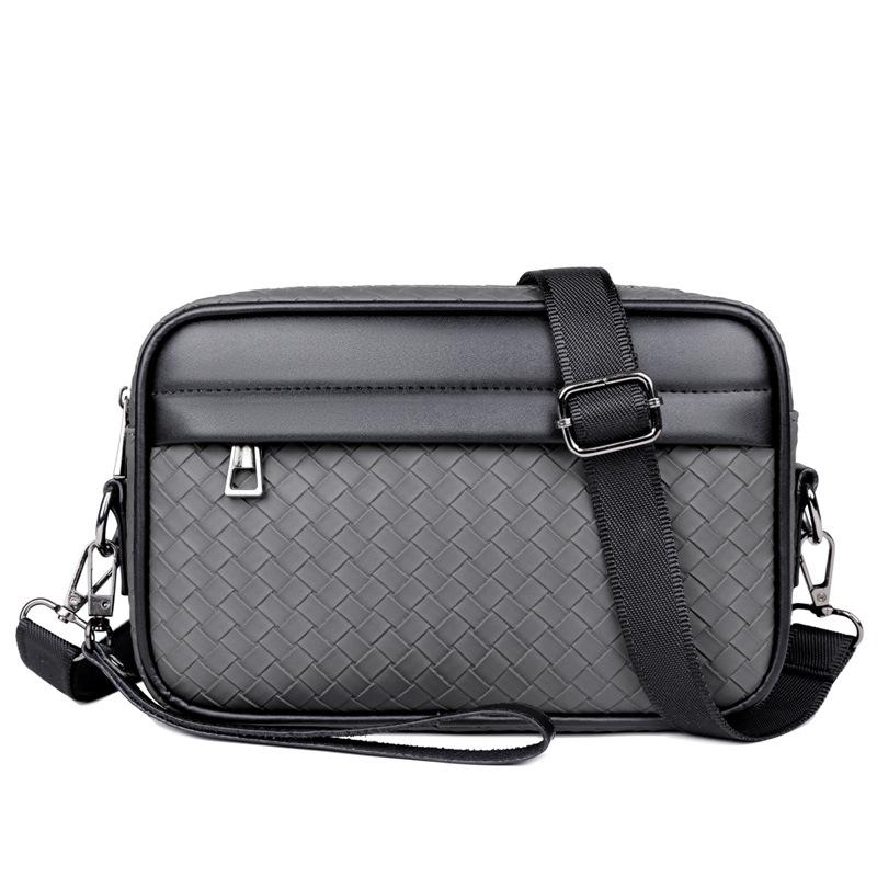 

WEIXIER Men s Crossbody Bag, Large Capacity Premium Pu Leather Shoulder Bag, Simple Versatile Commute Sling for Work серый