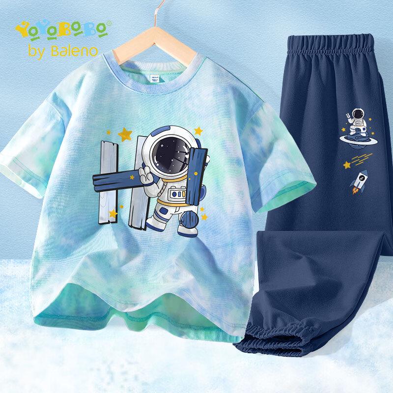 Baleno YBB Series Boys  Summer Tie-Dye T-Shirt & Anti-Mosquito Pants Set 140
