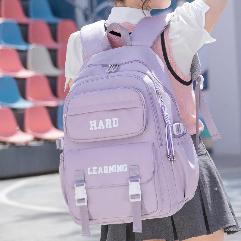 

New Style Junior High School Student Schoolbag College Style Casual Simple Backpack Fashion Trend Middle School Student Backpack