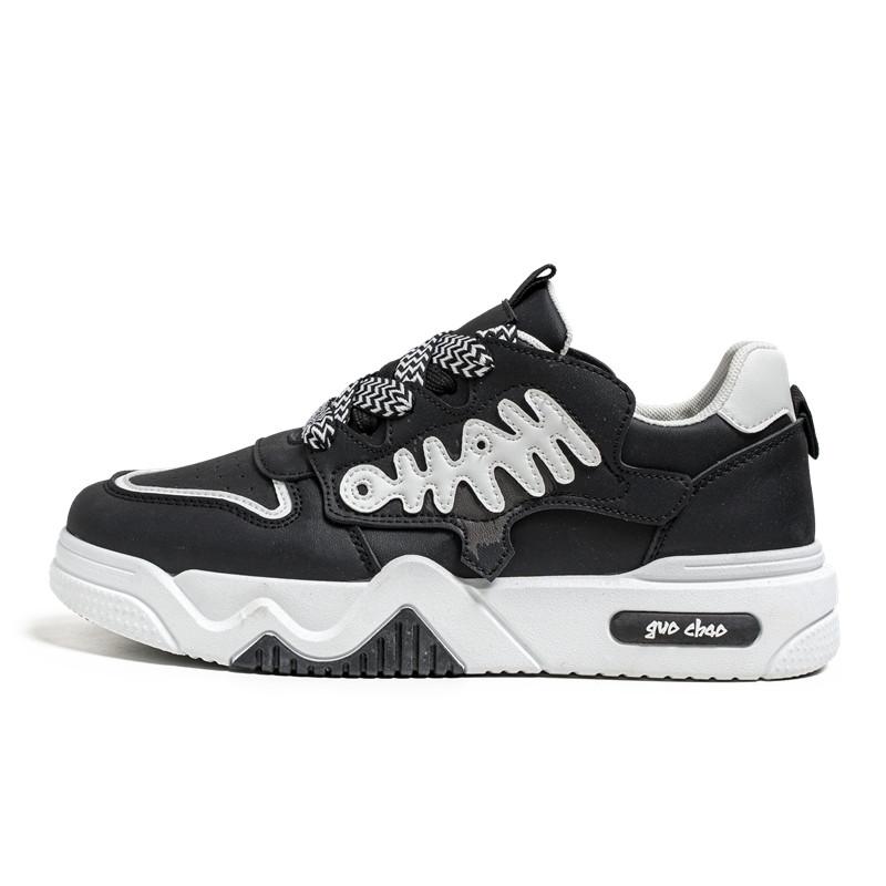 Fashion Men’s Vulcanized Shoes New White Chunky Walking Sneakers Men Korea Student Basketball Shoes Male Canvas Casual Shoes
