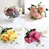 Exquisite 30cm Rose Silk Peony Artificial Flowers Ideal For Elegant Wedding Decor