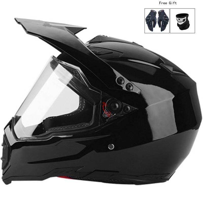 Full Face Motorcycle Helmet Men Women Off-Road Electric Bike ATV Dirt Racing