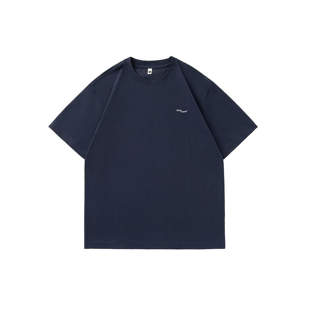 Trendy Plain Color Cool Touch Round Neck Loose Japanese Style Men's T-Shirt - Summer 2026 Collection