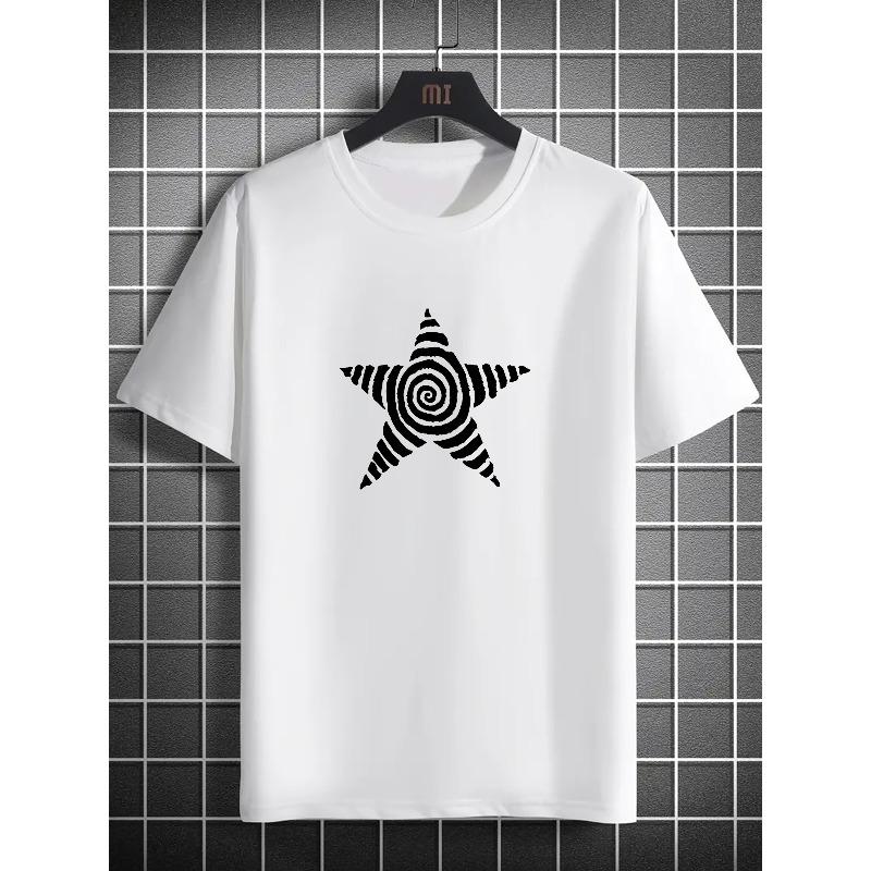 

Men s Round Crew Neck Short Sleeve,Simple Style Tee Fashion Regular Fit T-Shirt,Casual Comfy Breathable Top For Spring Summer Holiday Leisure Vacation S белый
