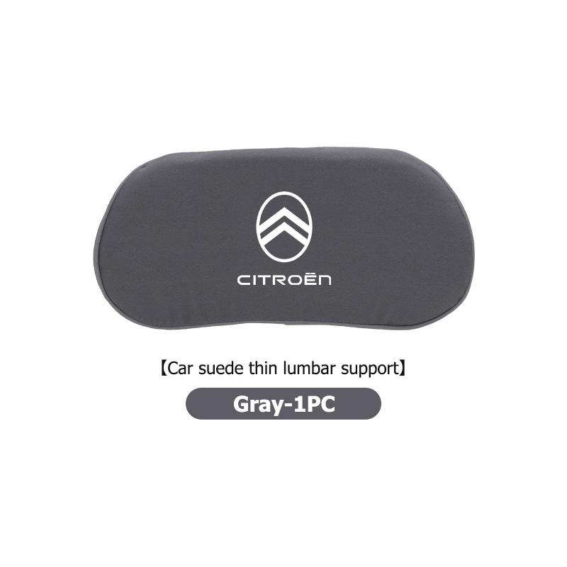 Auto Kopfstütze Lendenstütze Komfort Wildleder Autositz Nackenkissen für Citroen C4 C3 C5 C1 C2 C6 C4L DS3 DS4 Berlingo Picasso