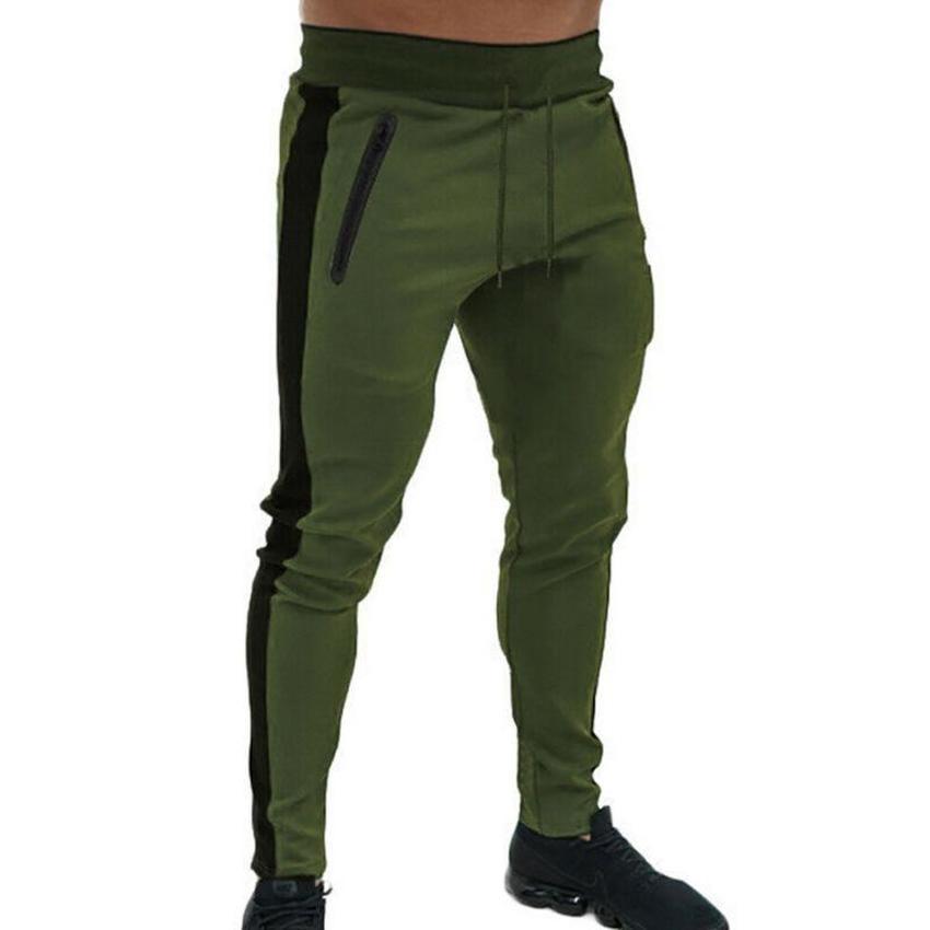 Męskie spodnie z elastyczną opaską Slim Fit Spodnie dresowe z polaru Casual Skinny Dresy