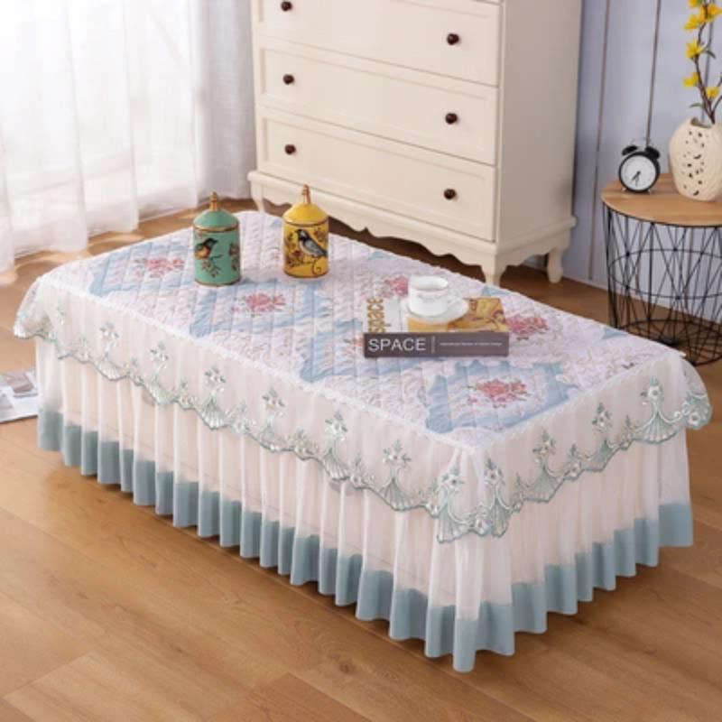Proud Rose Lace Tablecloth Simple Stylish Rectangular Dining Coffee Table Cover Cloth Living Room Home European-style Dust Cover