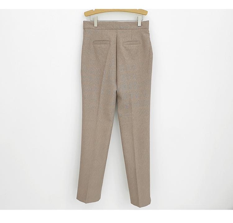 Dámský oblek v korejském stylu, podzim 2025: Elegantní třídílný set s bundou, vestou a kalhotami