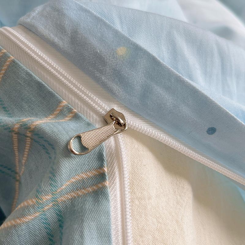 New Pure Cotton Cute Printed Bedding Sets Cartoon Nude Sleeping Skin Friendly Comforter Set Adult Bedsheet Kit for All Seasons