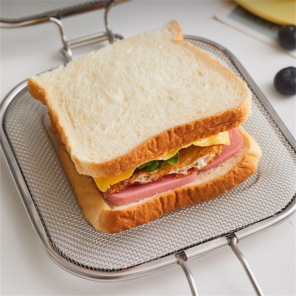 Griglia per Grigliare Sandwich in Acciaio Inossidabile Strumento Pratico per la Cottura Rete per Grigliare Sandwich Rete per Arrosto per Uso Professionale