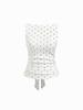 Retro Korean Polka Dot Backless Tank Top – Summer Style Slimming Sleeveless Strappy Top for Women