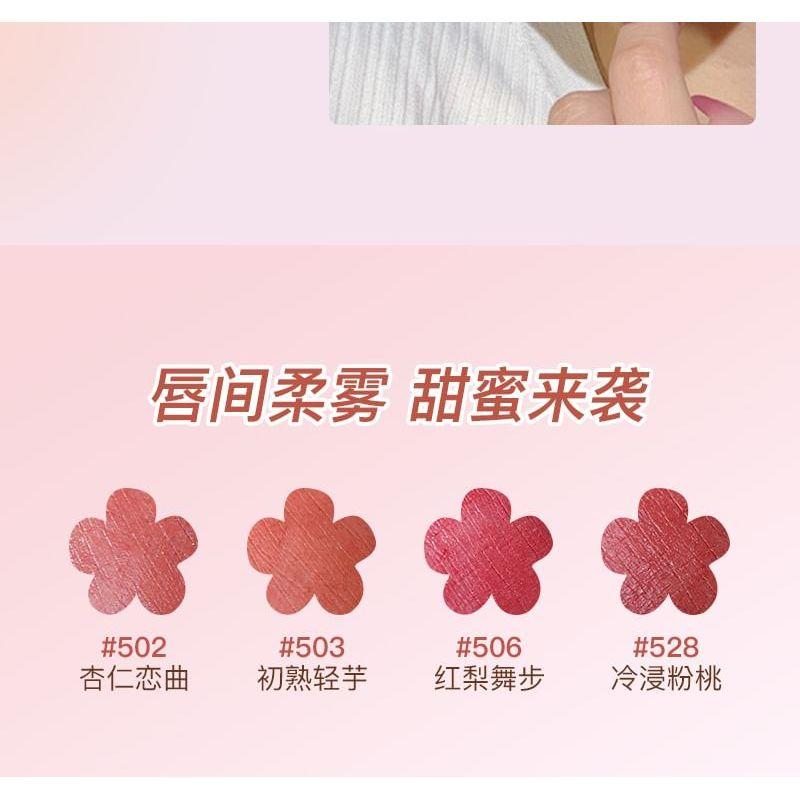 MANSLY - Flower Light Color Soft Matte Lipstick - 4 Colors