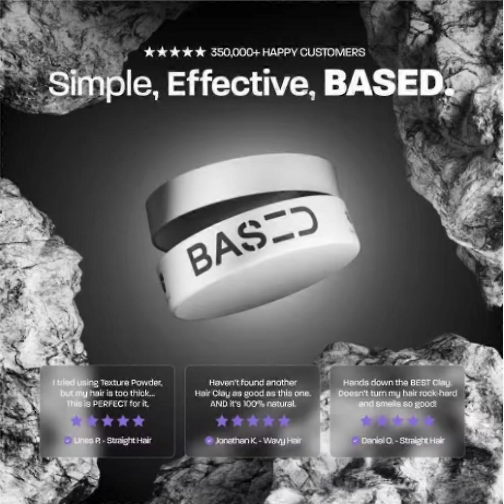 Based Bodyworks Haarstyling-Paste | Starker Halt, dezenter Glanz | Mattes Finish | Einfach