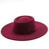 Damen Vintage Elegant Derby Fedora Bowler Hut Breiter Rand 100% Polyester Sport Outdoor Angeln Party