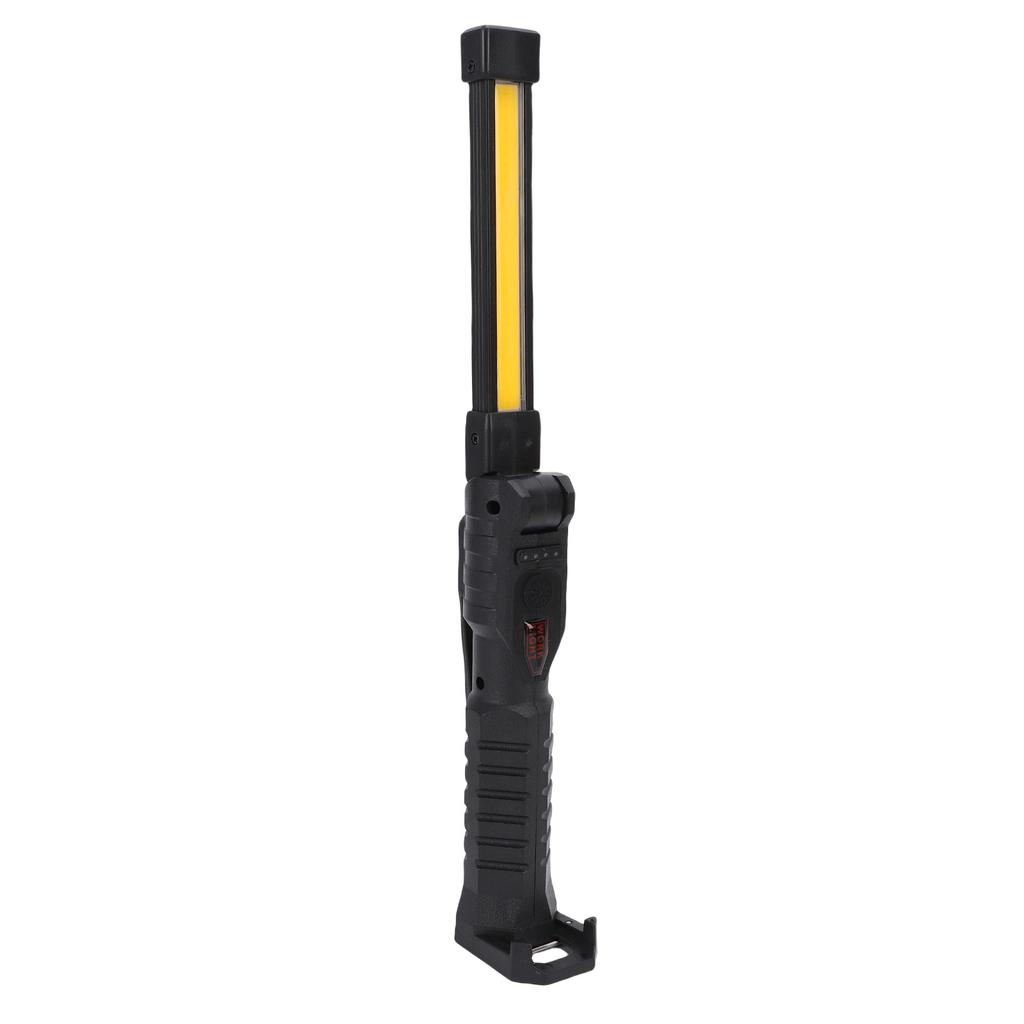 Magnetic LED Work Light with Retractable Hook Multifunction 360 Degree Rotating Rechargeable Flashlight for Vehicle Emergency Repair