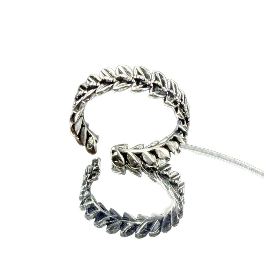 Artistic Wheat Ear Open Ring - Retro & Trendy Alloy Jewelry for Men and Women