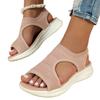 Sandals Women's Autumn and Summer Mesh Thick-soled Foot Cover Fish Mouth Flying Weaving Casual Sports Large-size Women's Shoes