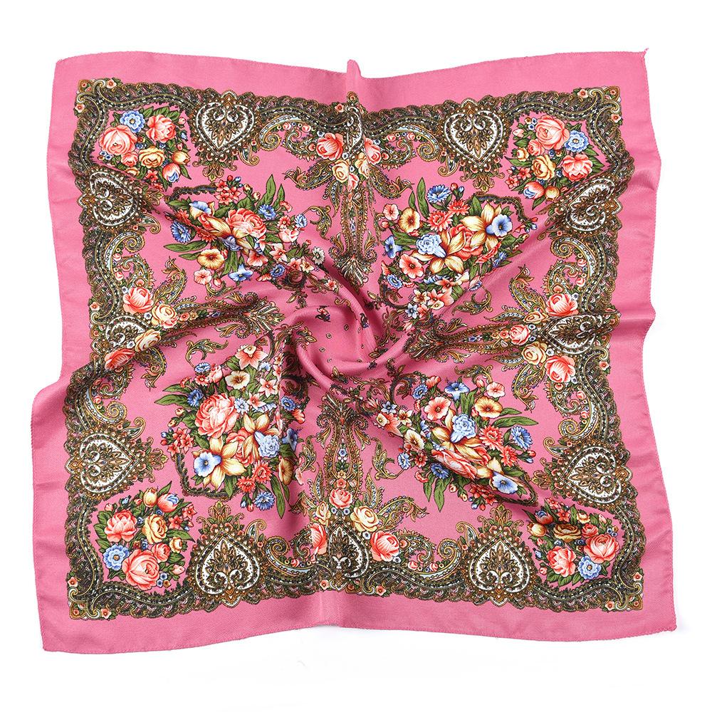 

Высококачественный квадратный модный шарф 70 см для женщин, цветочные хлопковые банданы, женские шарфы, хиджаб, повязка на голову, аксессуары, носовой платок для волос 70x70cm