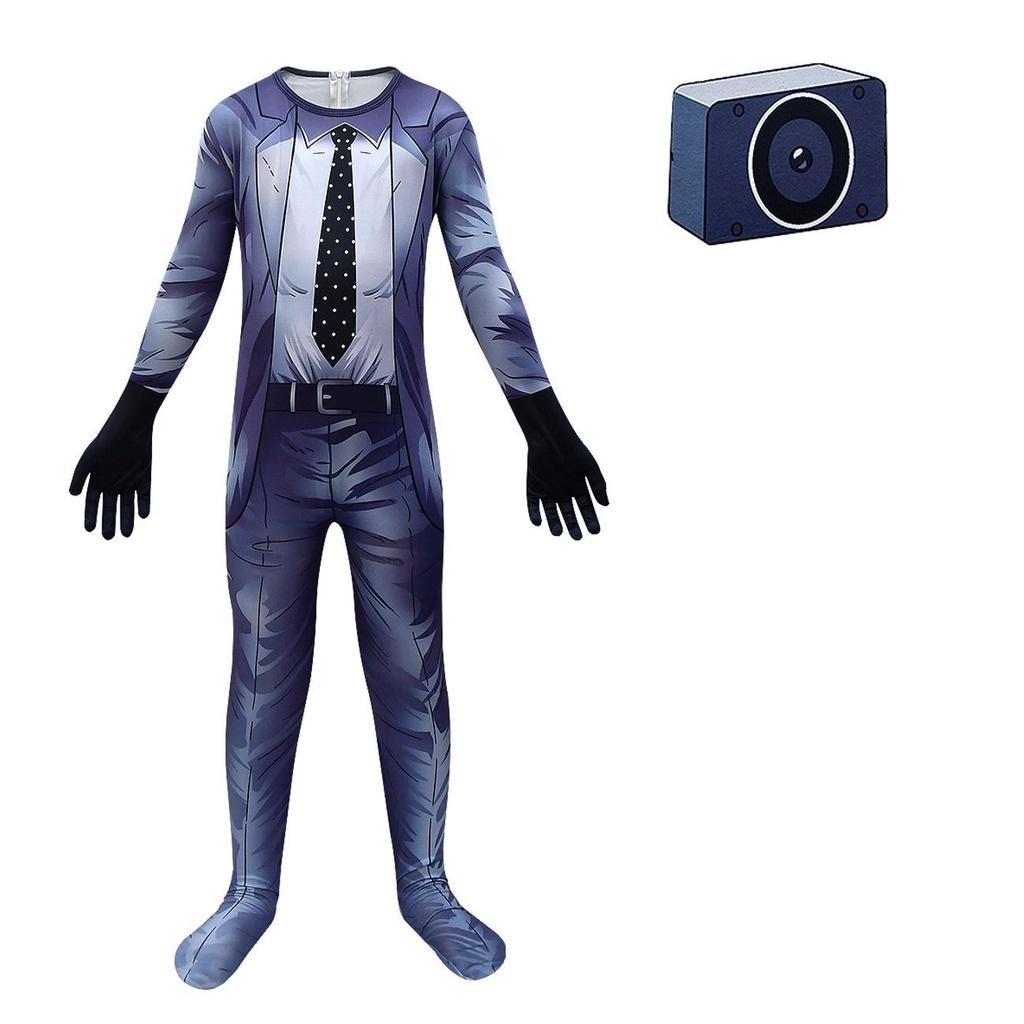 New Arrival Cartoon Tv Toilet Man Cosplay Bodysuit For Kids 4713