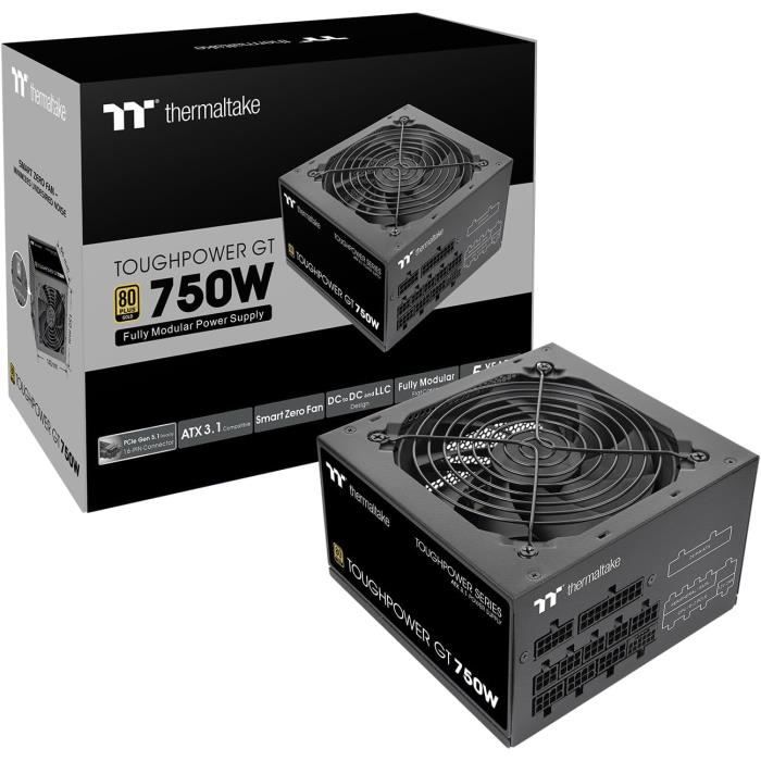 Alimentation - THERMALTAKE - Toughpower GT 750W - 80Plus Gold - Modulaire - PCIe Gen 5.1 12+4pin