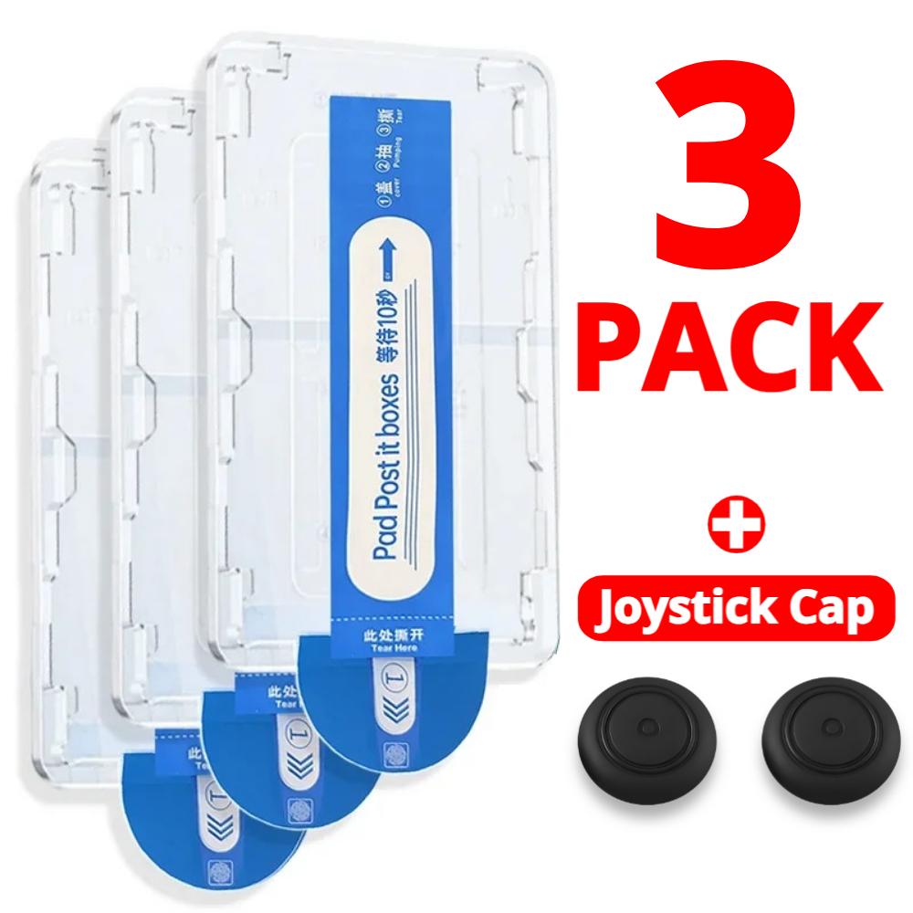 Easy Installation Screen Protector for Nintendo Switch 2 Game Console HD Tempered Glass Anti-Scratch Films with Joystick Caps