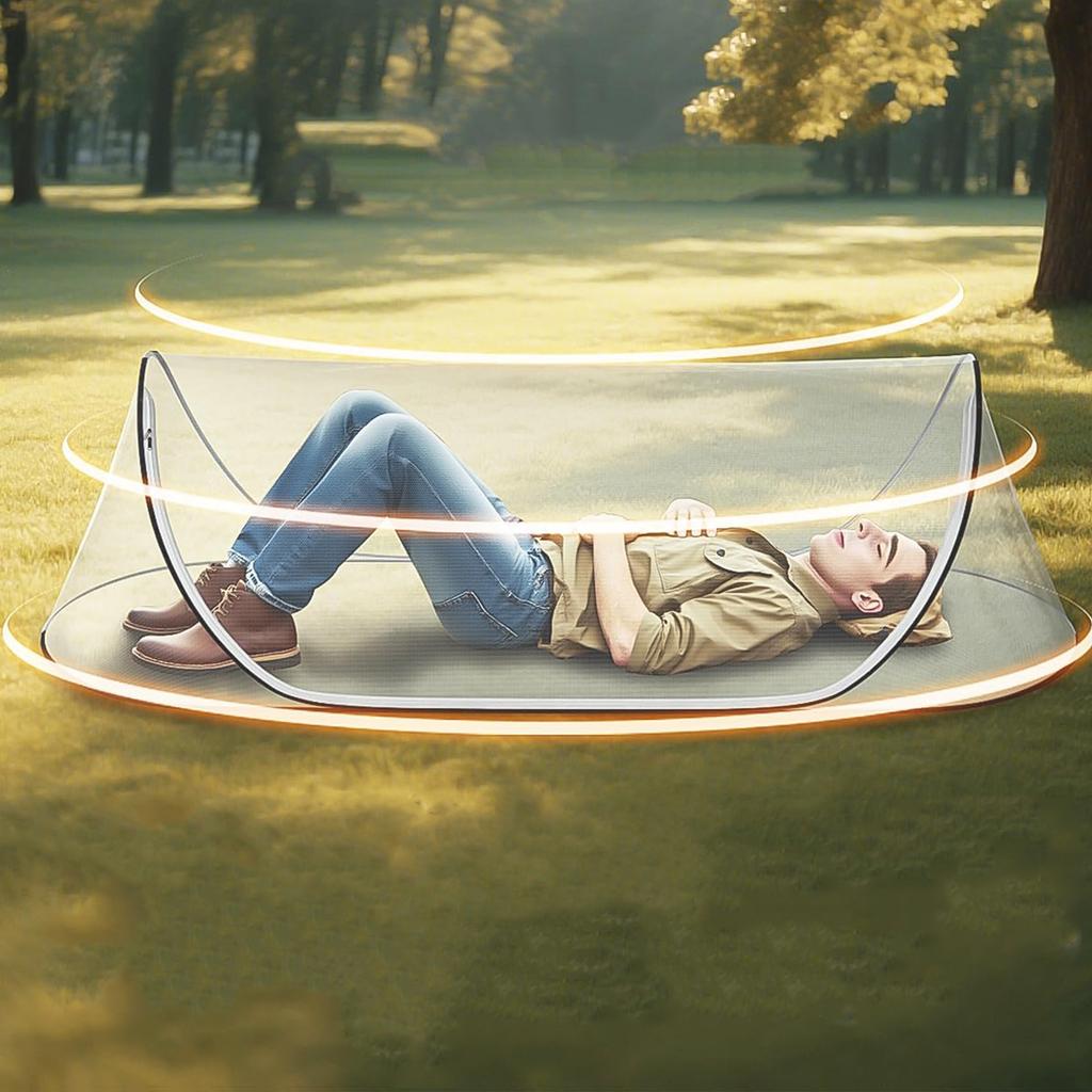 78x31x22in Portable Foldable Mesh Tent with Net Bottom Breathable Lightweight Mosquito Net Tent Soft Convenient for Adults Baby