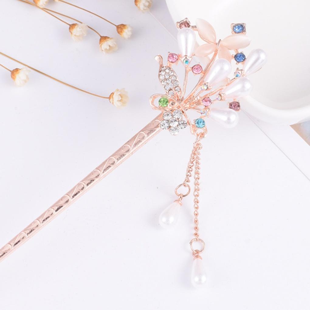 Ien Hair Pin (Butterfly and Flower) Updo Accessory