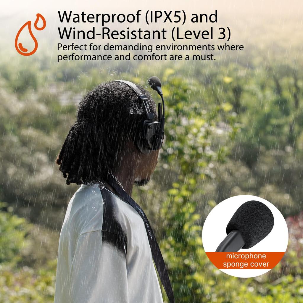 Saramonic Vollduplex Drahtloses Intercom-System WiTalk9 Einzelohr-Headset 5 1,9 GHz (Für Leute/Mit Hülle)