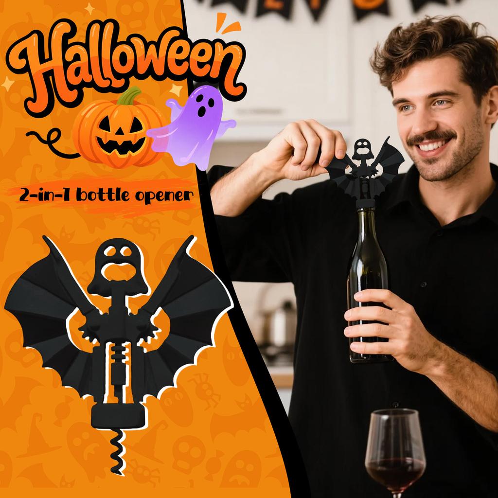 New 2-in-1 Wine Opener Opener Creative Corkscrew Alloy Dual-purpose Beer Opener