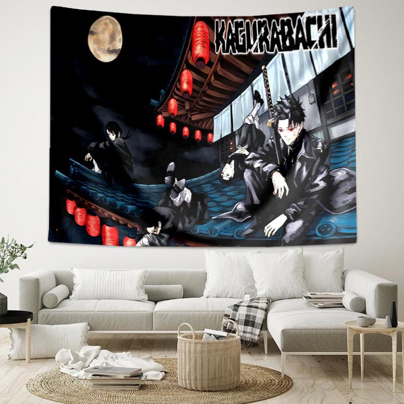 1pc Cool Anime K-Kagurabachi Tapestry, Living Room, Bedroom, Office, Party Decor, Ideal Festive Gift