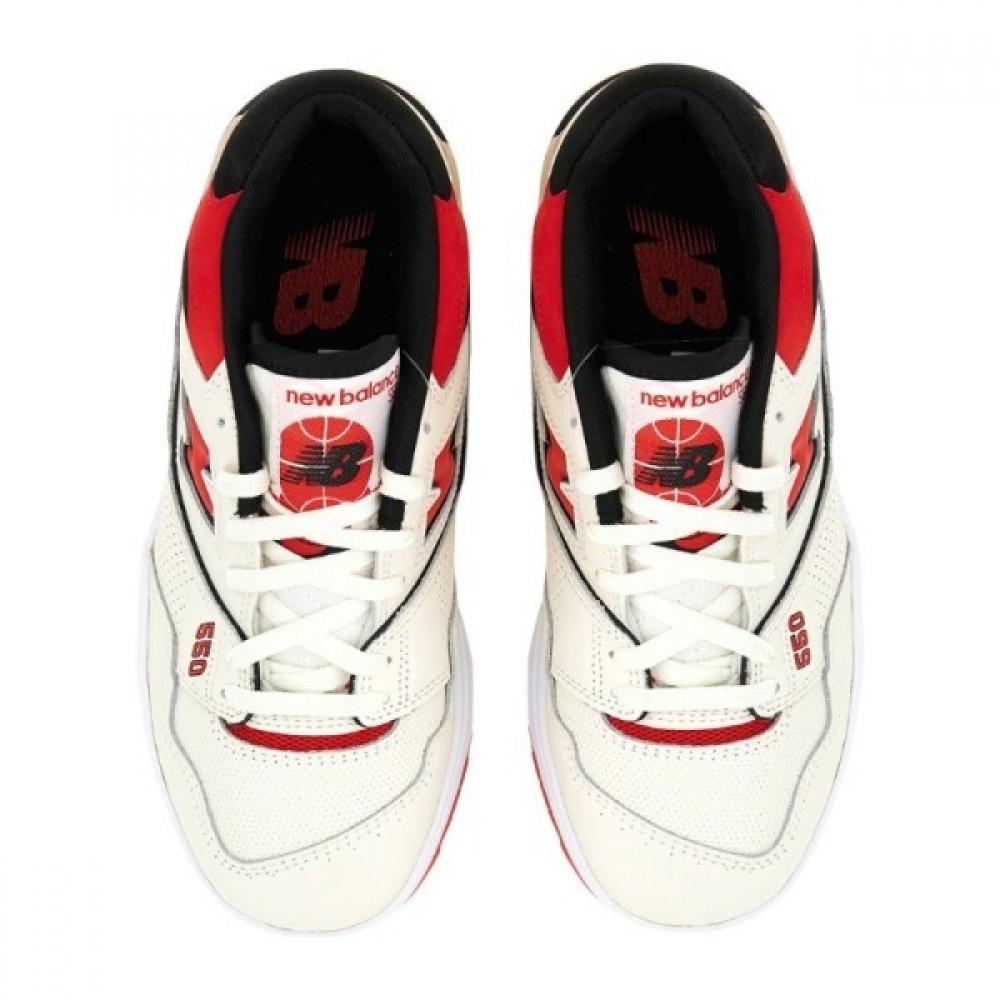New Balance White Red 550 Sneakers Bb550vtb Seasalt