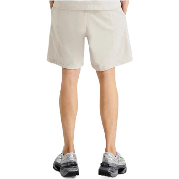 Li-Ning Vital Essential Solid Color Text Embroidery Loose Straight Shorts Men Bottoms Grey AKSSA87-3