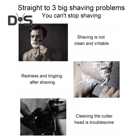 Mini Elektrisk Rakapparat USB Uppladdningsbar IPX7 Vattentät Våt Torr Bärbar Reserakapparat Män Skäggtrimmer Hårborttagningsverktyg