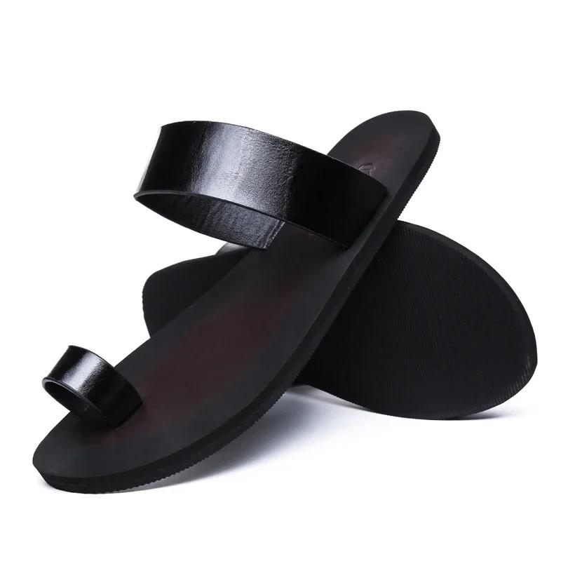 New Luxury Brand Mens Casual Sandals Luxury Brand Breathable Designer Shoes Comfy Solid Summer Slippers Mocassin Hombre Loafer