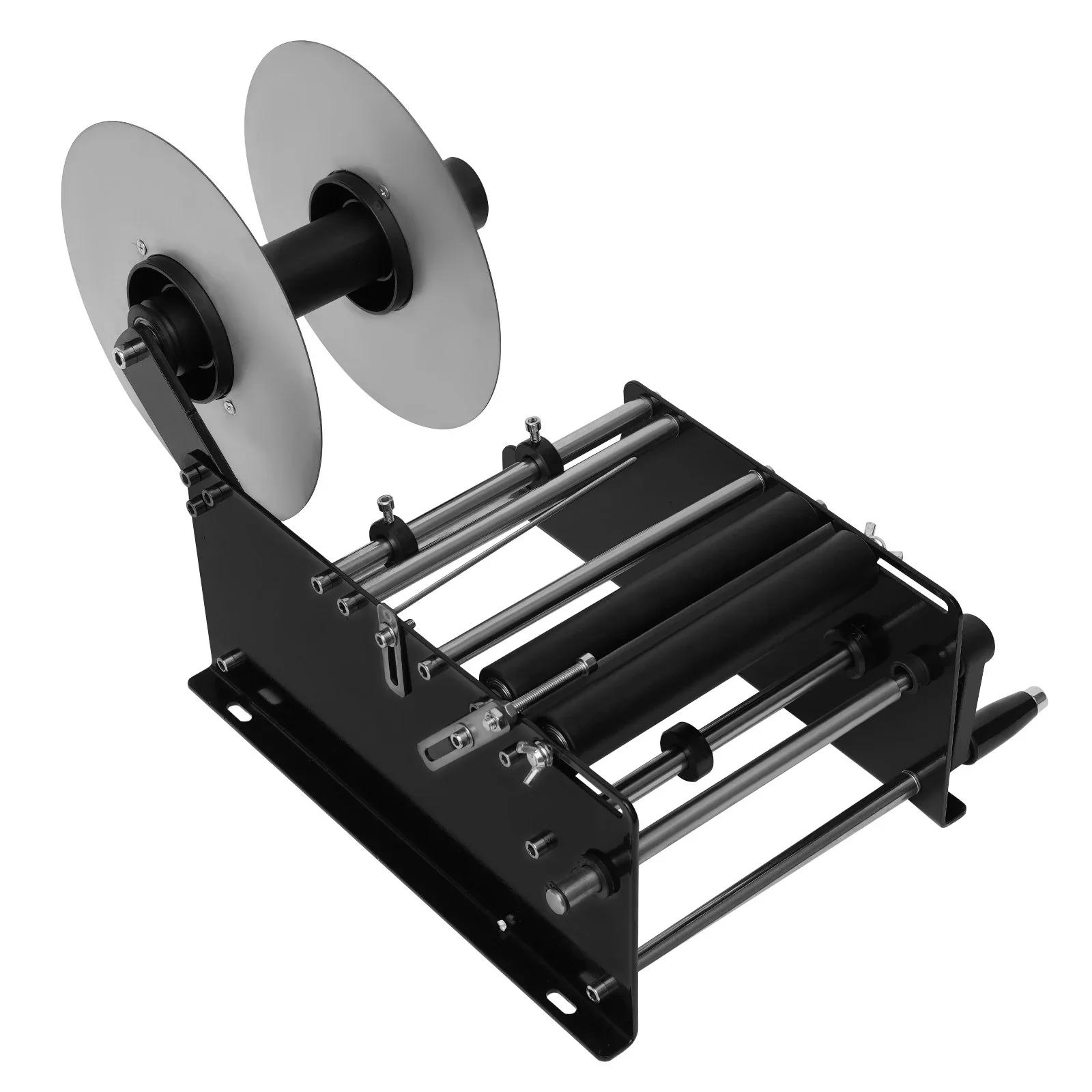 

Manual Round Bottle Labeling Machine Adjustable Labeler Label Applicator Machine 15-20pcs/min MT-30 for Width 25-120mm Length чёрный