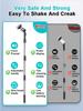 Multifunctional Wireless Electric Cleaning Brush with Digital Display, Voice Prompts, Long Handle, and IPX6 Waterproof.