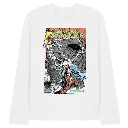 Spider-Man Unisex Adult Strongest There Is Hulk Long-Sleeved T-Shirt