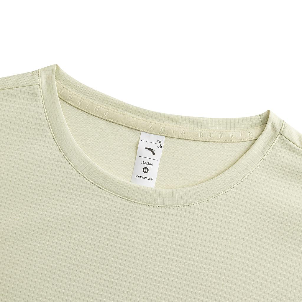 Anta Short Sleeve Knitted T-Shirt Summer 2026 Women tops Light-Green 962625105-7