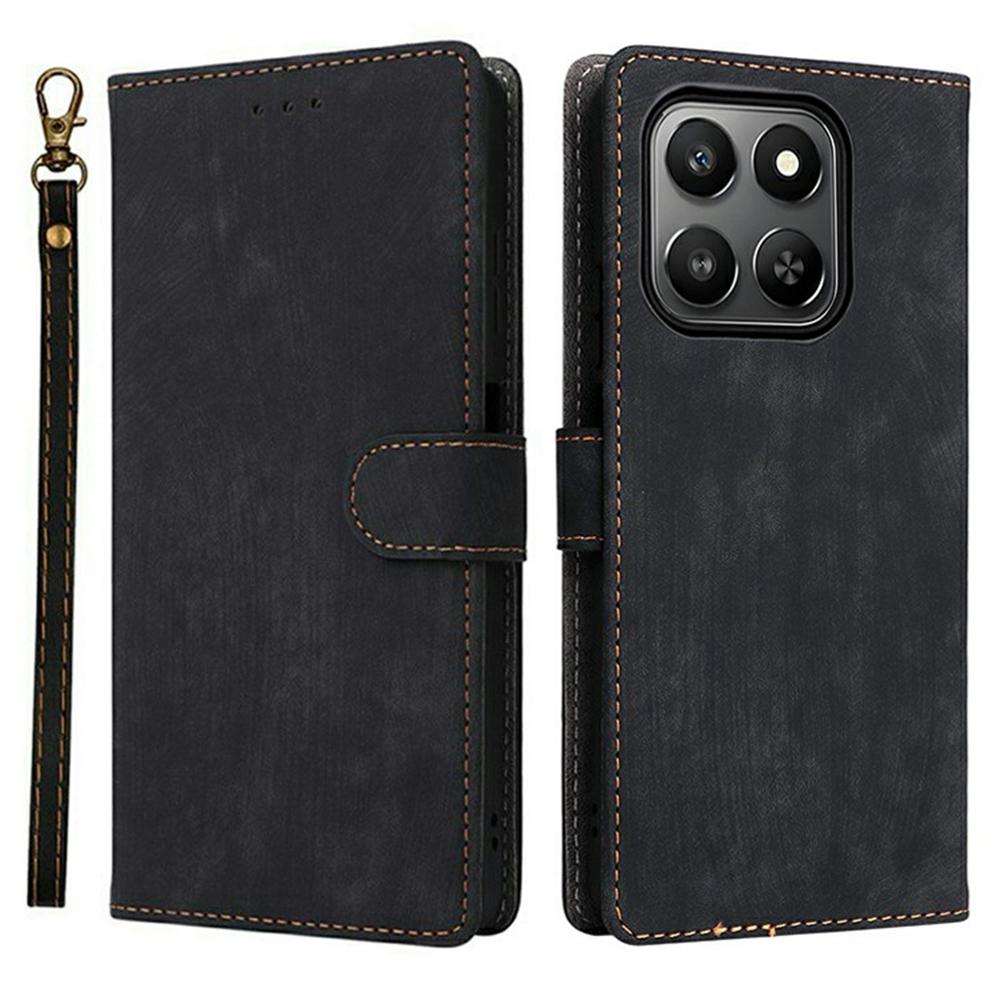 For Honor 400 Smart Case Wallet RFID Blocking PU Leather Phone Cover Stand with Strap