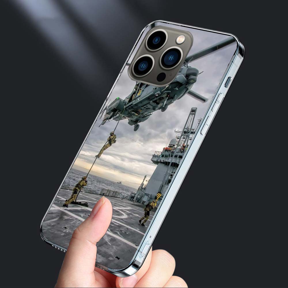 Fighter Jet Phone Case For Iphone 16E 15 Pro 14 Plus 17E 16 17 Pro Max Air 11 12 13 Mini Shockproof Capa Cute Cover TPU Clear