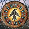 Vintage Round Metal Totem Sign 20x20cm Retro Waterproof Aluminum Wall Decor for Home Club