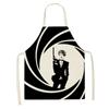 1ks Dámské grafický potisk Kuchyňské zástěry Dámské Lněný bryndák proti znečištění Bez rukávů Zástěry na čištění domácnosti Příslušenství pro domácí vaření