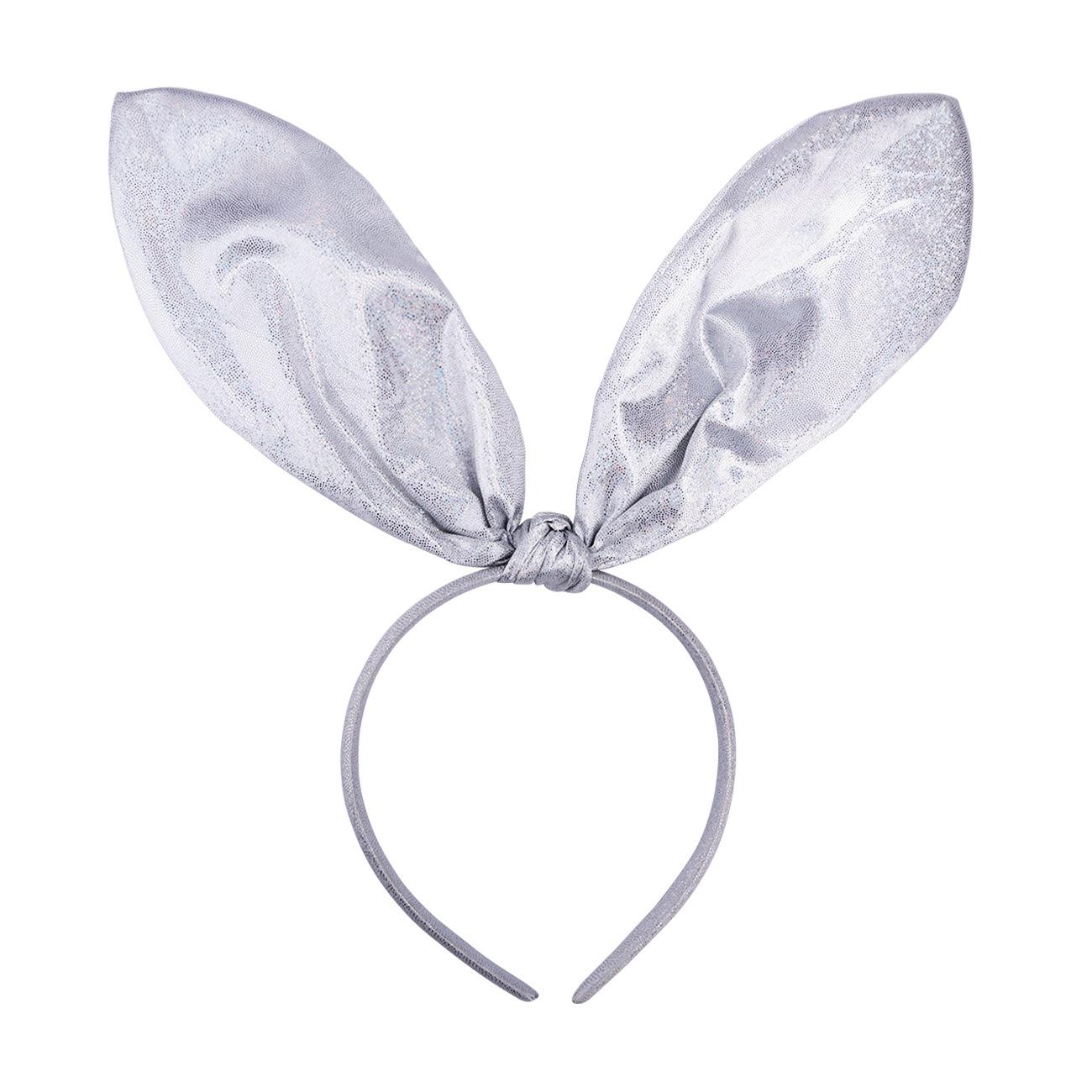 Костюм Заячьи ушки Хэллоуин-тематический Красочный головной убор Повязки на голову Праздничные Заячьи ушки Повязки на голову Для костюмных аксессуаров Подарок белый