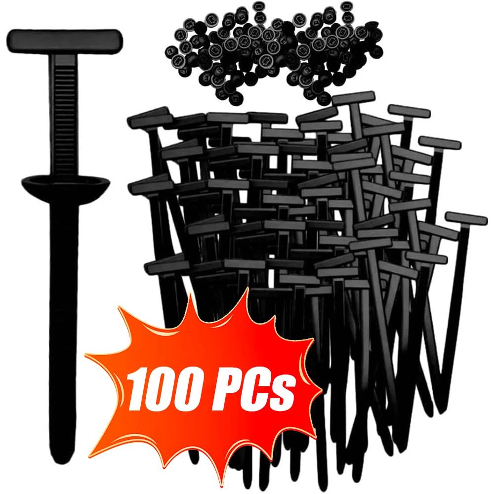 100/10Pcs Multipurpose Car Nylon Cable Tie Heavy Duty Self-Locking Cable Tie Fastening Ring Zip Ties Cable Tie Retainer Car Part