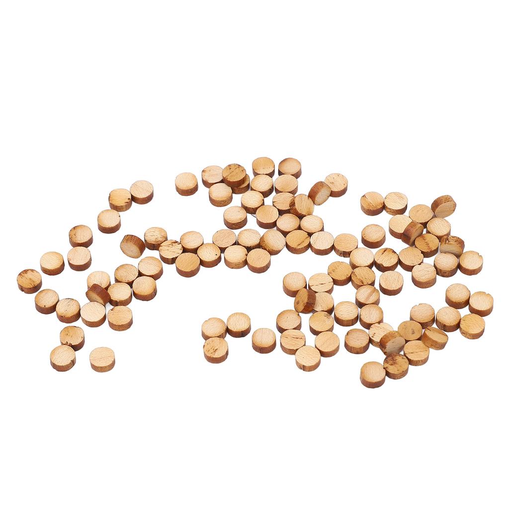 100Pcs Guitar Fretboard Dots Maple Wood Round Inlay Fingerboard Dot Markers for Mandolin Ukulele 5mm